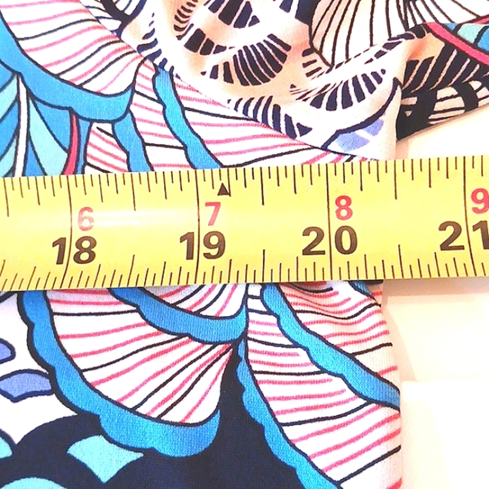 MSK Multi-Colored 3 Ring Mid-Sleeve Super Cute Dress Size XL - Picture 8 of 10